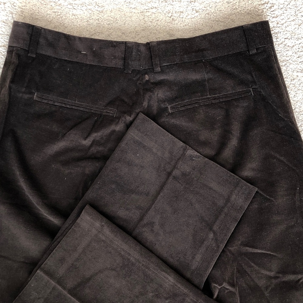 Perry Ellis Men's Dark Brown Corduroy Pants - Picture 7 of 8
